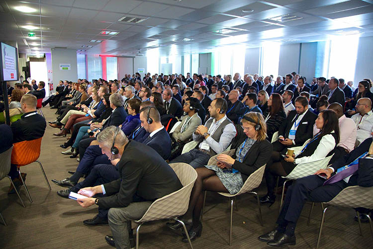 Audience attentive to a speech at Manutan Pushasing Day 2019