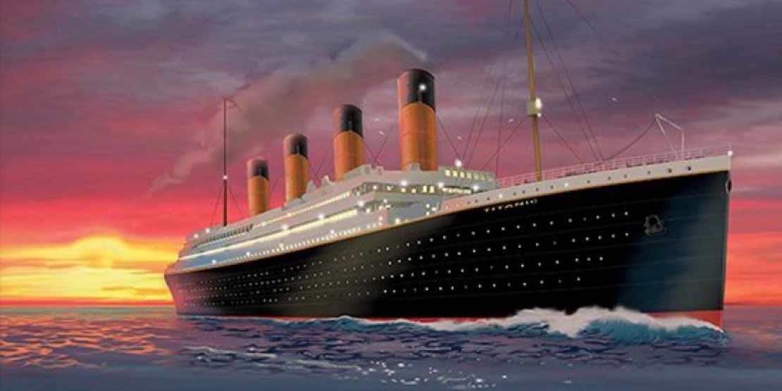 Drawing of Titanic to illustrate the mistake to don't make with indirect purchases
