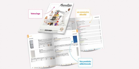 Illustration de plusieurs pages d’un catalogue papier