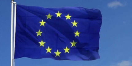 Drapeau européen pour illustrer les achats indirects sous la forme européenne