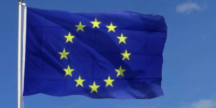 Drapeau européen pour illustrer les achats indirects sous la forme européenne