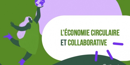 Economie circulaire et collaborative concept