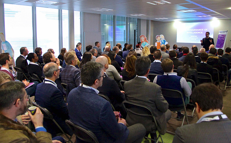 8 Audience listening to a speaker at Manutan Purshasing Day 2018