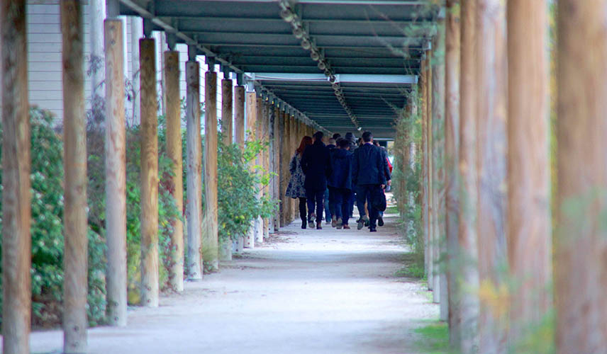 Group of people with backs during Manutan Purshasing Day 2019