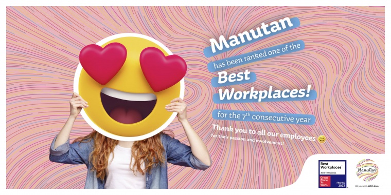 Illustration with a smiley face with the words