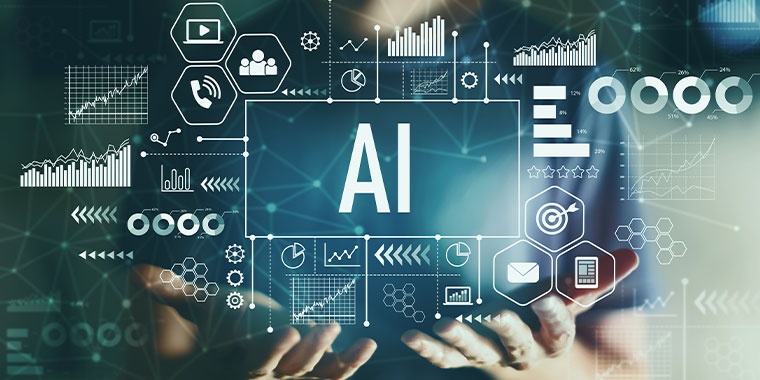 Illustration showing ai under different blocks