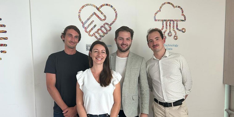 Photo des 3 start-ups lauréates du programme Moov'with Manutan 2023