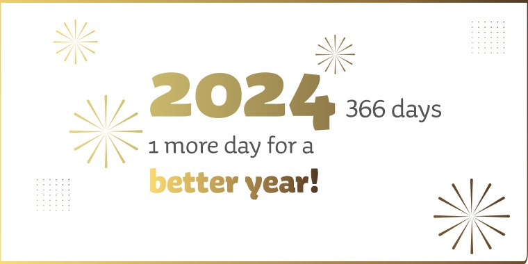 Illustration to send best wishes for 2024