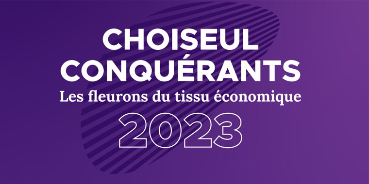 Illustration avec pour inscription choiseul conquérants les fleurons du tissu économique