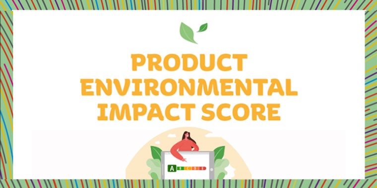 illustartion with environmental impact score entry