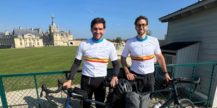 A picture of Maxime and Douglas