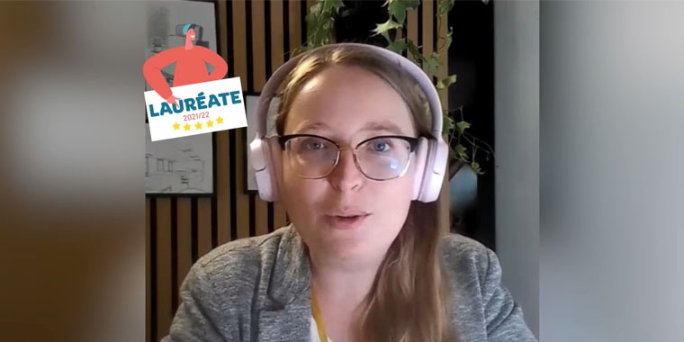 Photo du tournage de la vidéo avec Manon Loustau