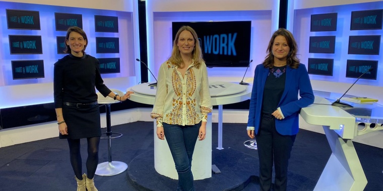 Photo taken on the set of Smart@Work TV show