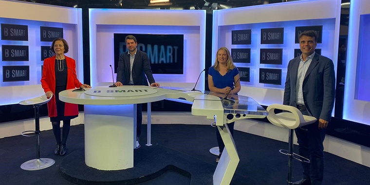 Photo du tournage de l'émission Smart@Work sur la Logistique