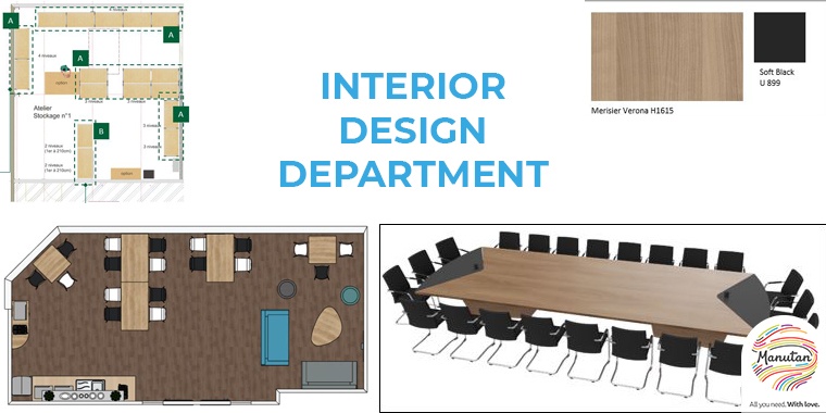 The Manutan interior design department