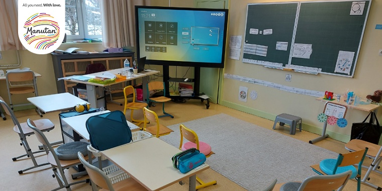 Classroom with Manutan Collectivities furniture