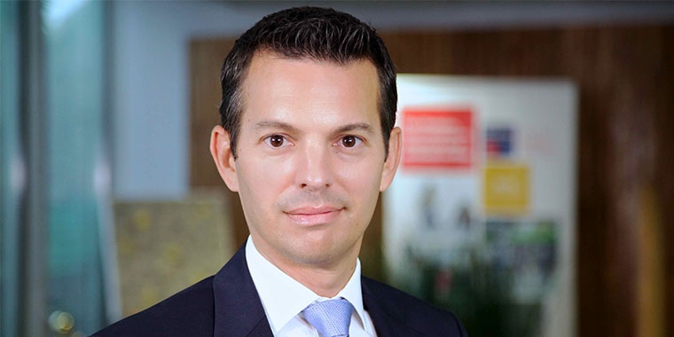 Photo d'Antoine Compin, directeur général de Manutan France