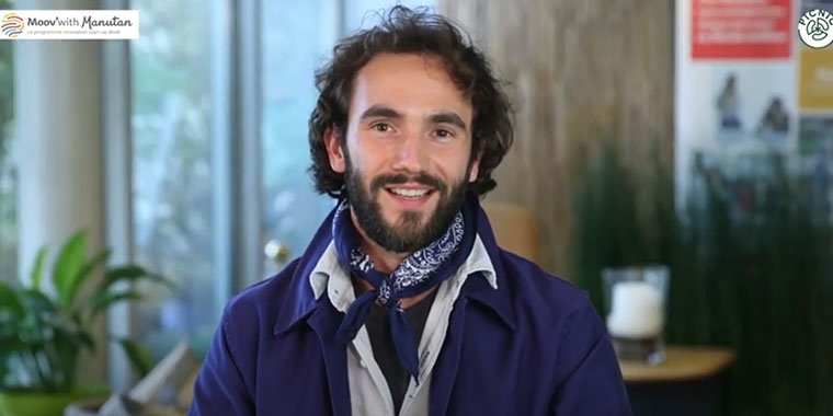 Photo showing Raphael Brochard, winner of the 